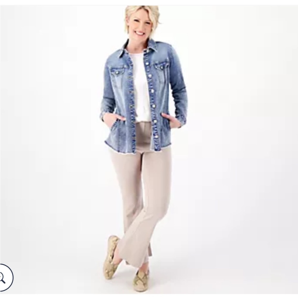 QVC LOGO Denim Jacket